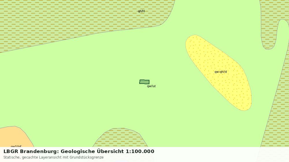 Statische Kartenansicht: LBGR Brandenburg: Geologische Übersicht 1:100.000