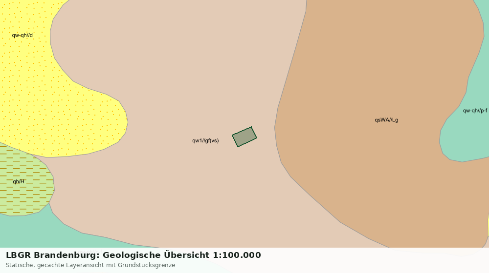 Statische Kartenansicht: LBGR Brandenburg: Geologische Übersicht 1:100.000