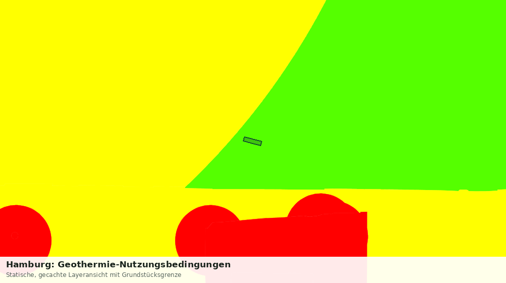 Statische Kartenansicht: Hamburg: Geothermie-Nutzungsbedingungen