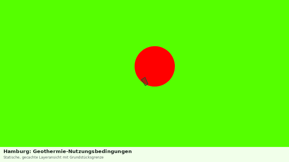 Statische Kartenansicht: Hamburg: Geothermie-Nutzungsbedingungen