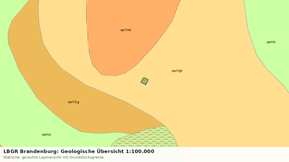 Statische Kartenansicht: LBGR Brandenburg: Geologische Übersicht 1:100.000