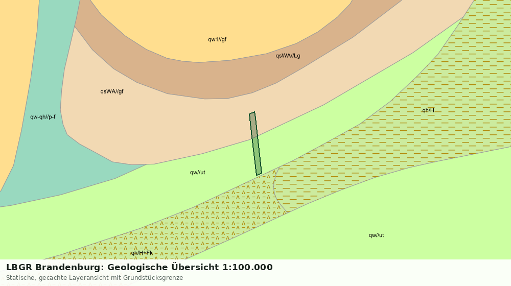Statische Kartenansicht: LBGR Brandenburg: Geologische Übersicht 1:100.000