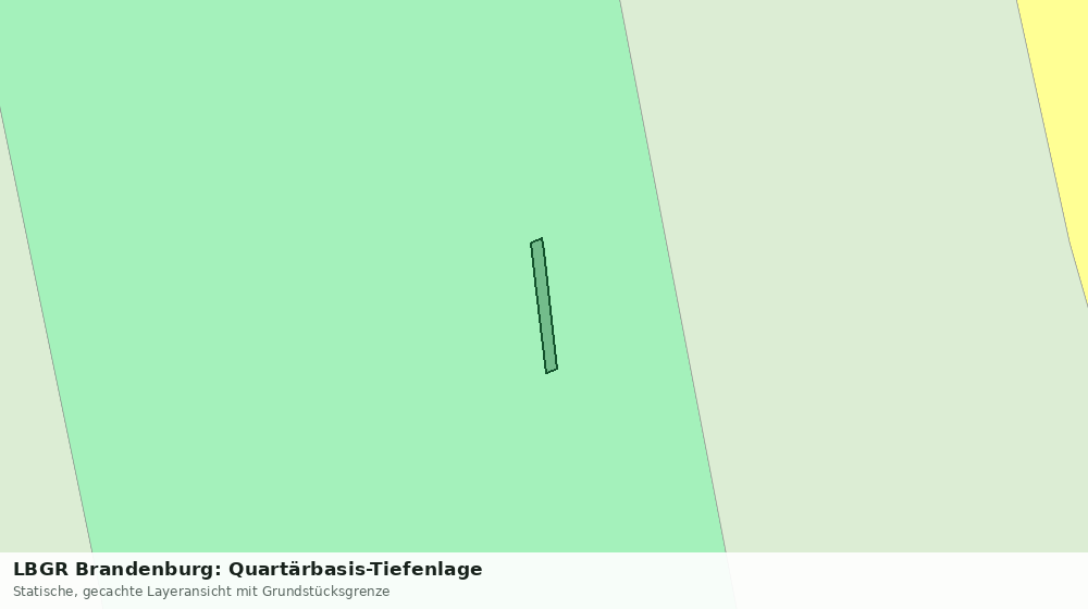 Statische Kartenansicht: LBGR Brandenburg: Quartärbasis-Tiefenlage