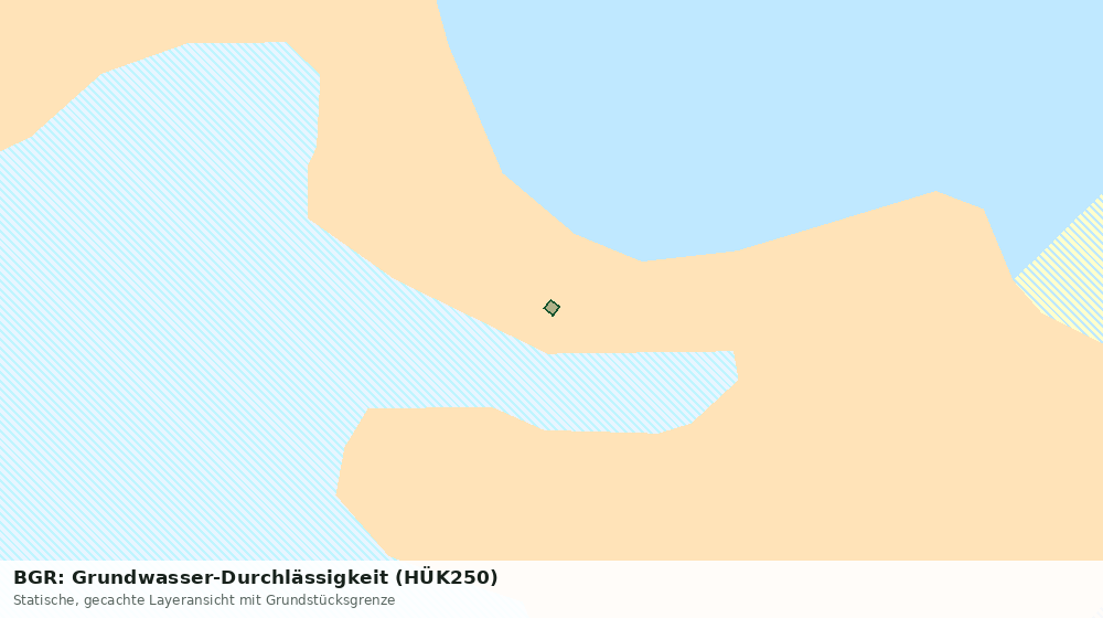 Statische Kartenansicht: BGR: Grundwasser-Durchlässigkeit (HÜK250)