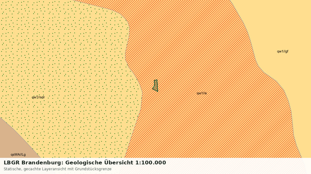 Statische Kartenansicht: LBGR Brandenburg: Geologische Übersicht 1:100.000