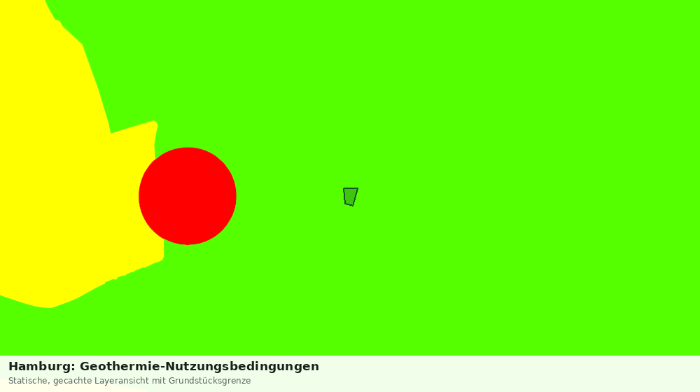 Statische Kartenansicht: Hamburg: Geothermie-Nutzungsbedingungen