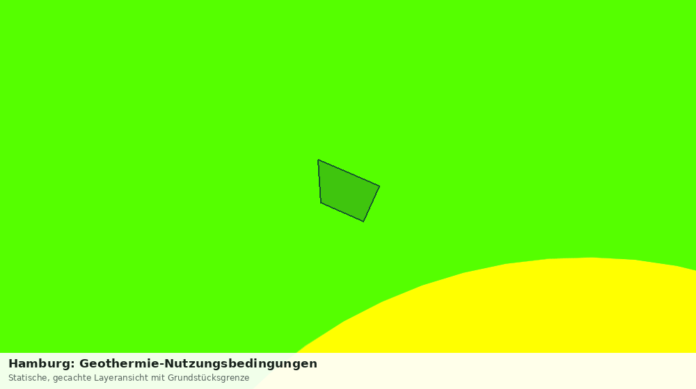 Statische Kartenansicht: Hamburg: Geothermie-Nutzungsbedingungen