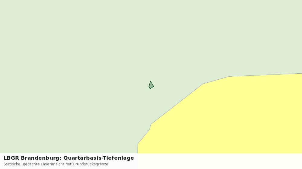 Statische Kartenansicht: LBGR Brandenburg: Quartärbasis-Tiefenlage