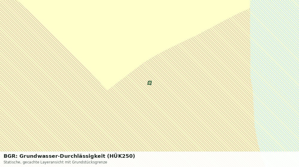 Statische Kartenansicht: BGR: Grundwasser-Durchlässigkeit (HÜK250)