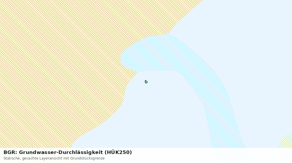 Statische Kartenansicht: BGR: Grundwasser-Durchlässigkeit (HÜK250)