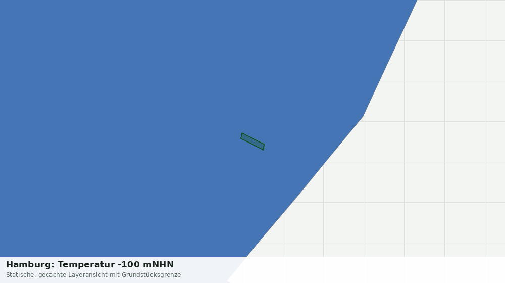 Statische Kartenansicht: Hamburg: Temperatur -100 mNHN