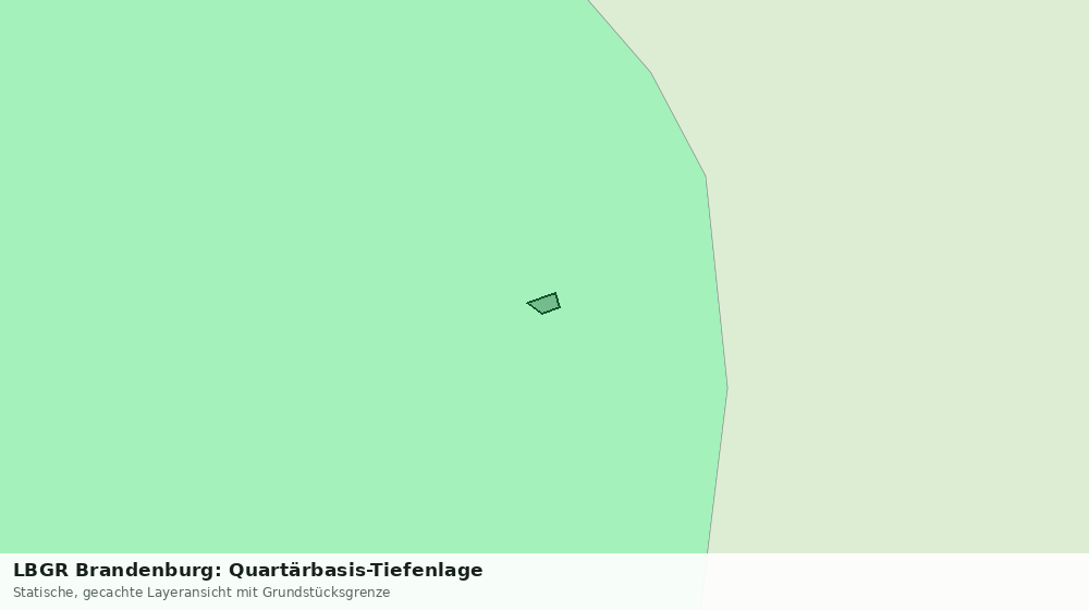 Statische Kartenansicht: LBGR Brandenburg: Quartärbasis-Tiefenlage