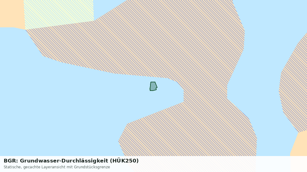 Statische Kartenansicht: BGR: Grundwasser-Durchlässigkeit (HÜK250)