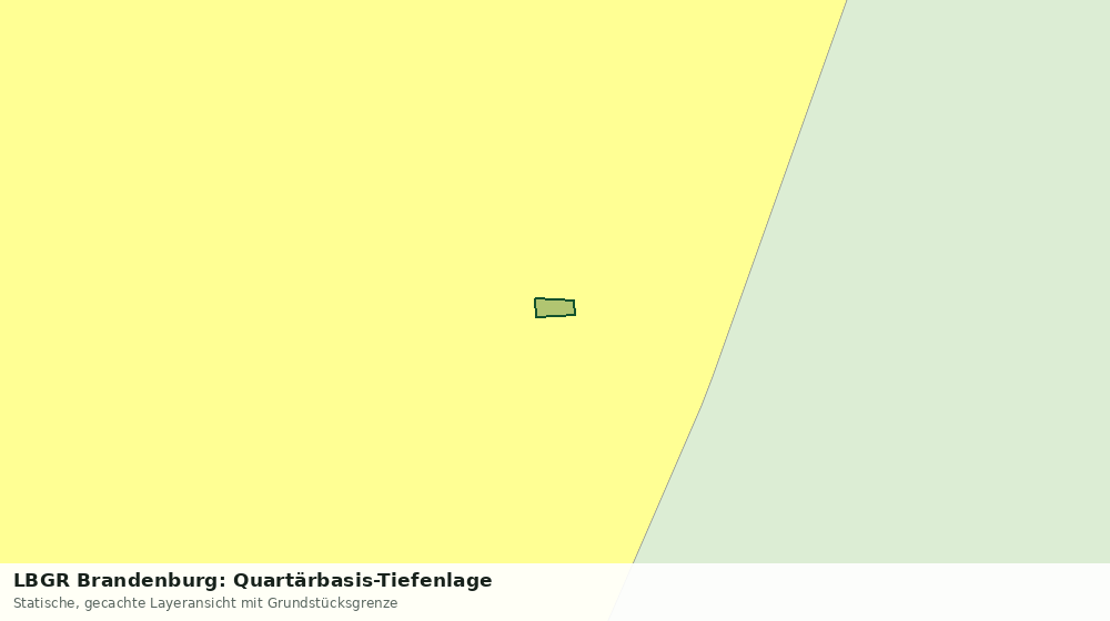 Statische Kartenansicht: LBGR Brandenburg: Quartärbasis-Tiefenlage
