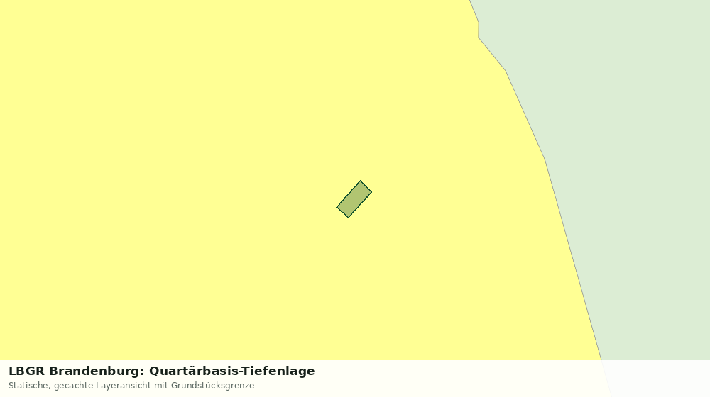 Statische Kartenansicht: LBGR Brandenburg: Quartärbasis-Tiefenlage