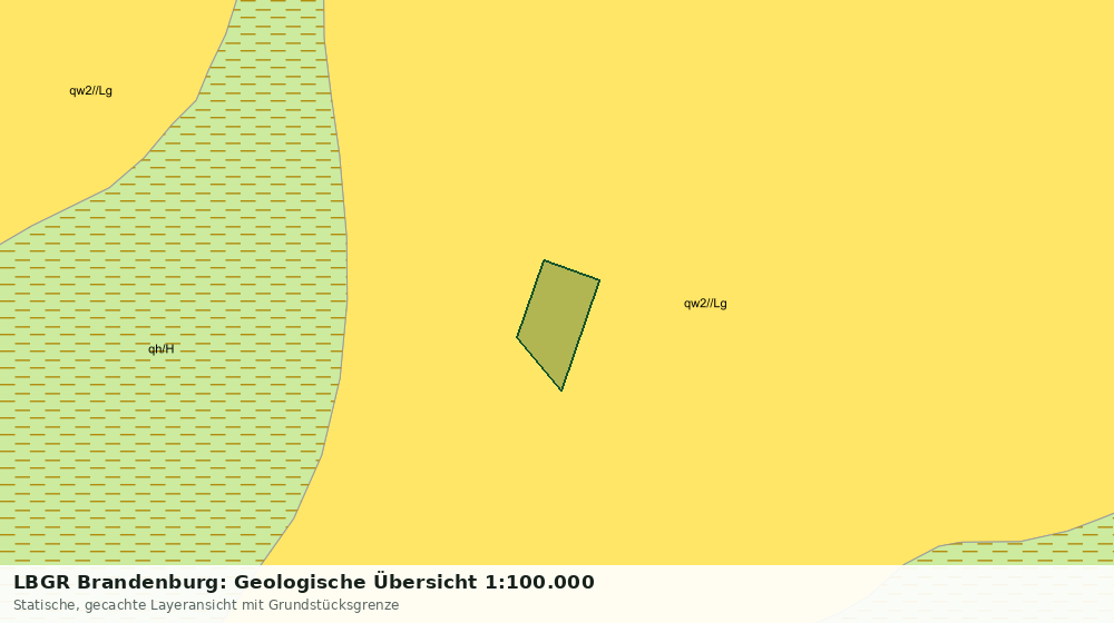Statische Kartenansicht: LBGR Brandenburg: Geologische Übersicht 1:100.000