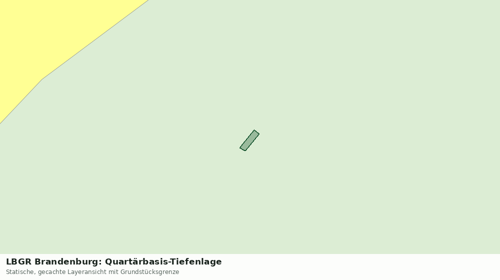 Statische Kartenansicht: LBGR Brandenburg: Quartärbasis-Tiefenlage