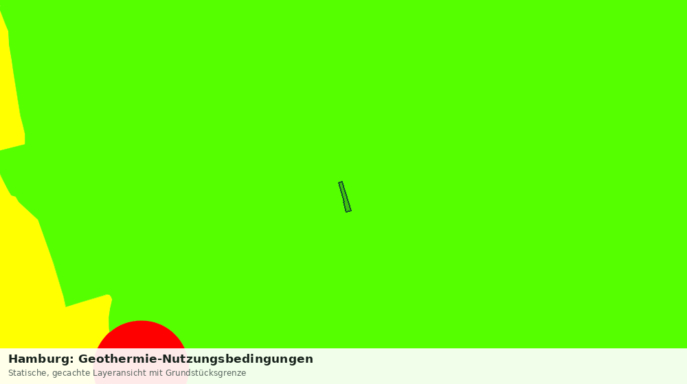 Statische Kartenansicht: Hamburg: Geothermie-Nutzungsbedingungen
