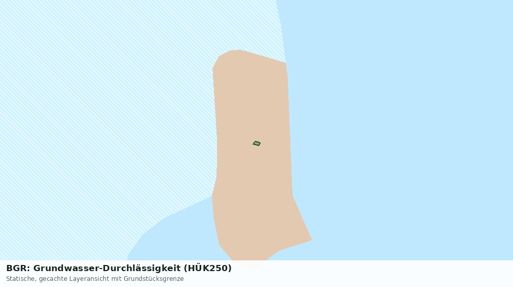 Statische Kartenansicht: BGR: Grundwasser-Durchlässigkeit (HÜK250)