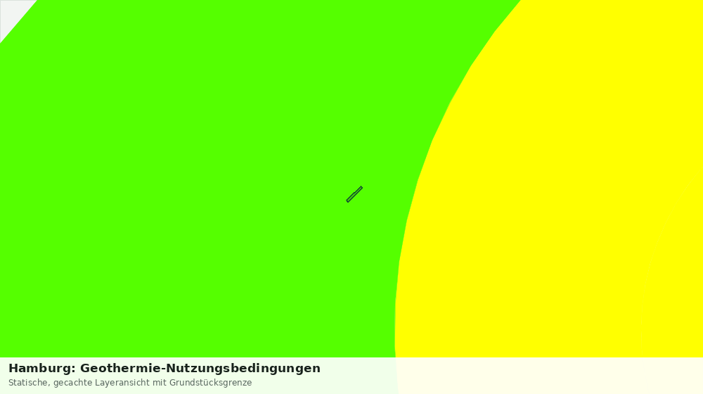 Statische Kartenansicht: Hamburg: Geothermie-Nutzungsbedingungen
