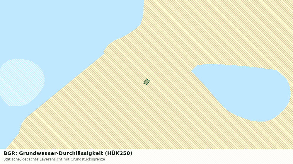 Statische Kartenansicht: BGR: Grundwasser-Durchlässigkeit (HÜK250)