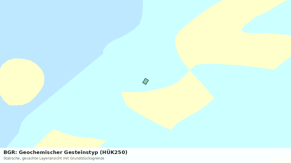 Statische Kartenansicht: BGR: Geochemischer Gesteinstyp (HÜK250)