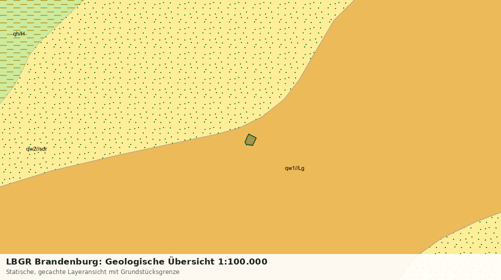 Statische Kartenansicht: LBGR Brandenburg: Geologische Übersicht 1:100.000