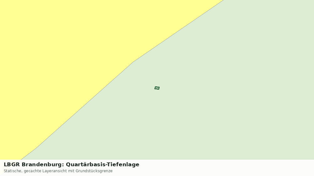 Statische Kartenansicht: LBGR Brandenburg: Quartärbasis-Tiefenlage