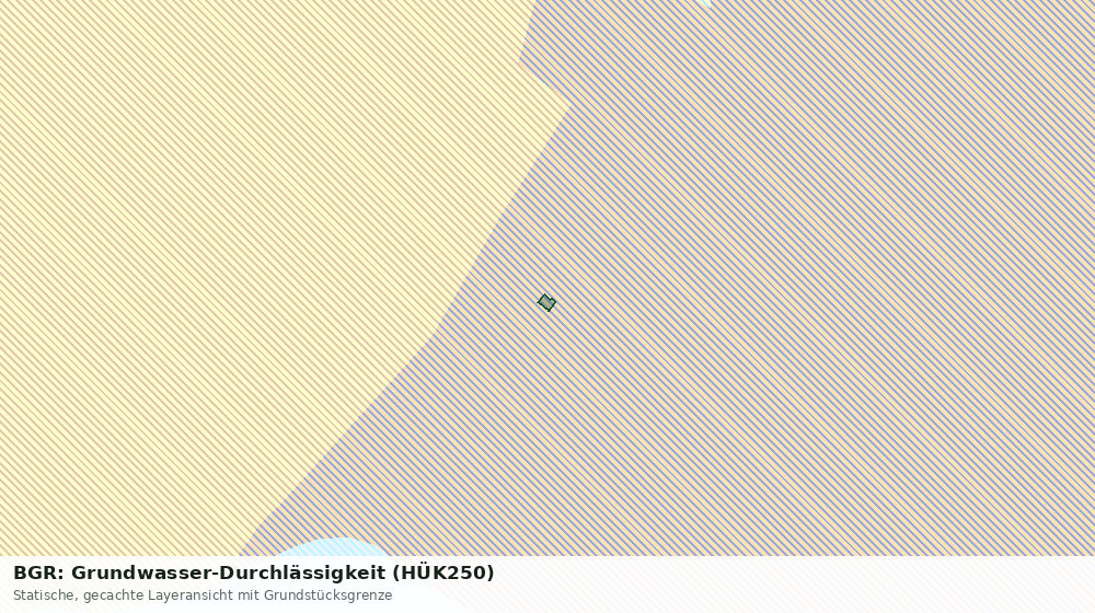 Statische Kartenansicht: BGR: Grundwasser-Durchlässigkeit (HÜK250)