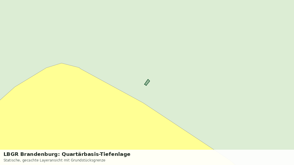 Statische Kartenansicht: LBGR Brandenburg: Quartärbasis-Tiefenlage