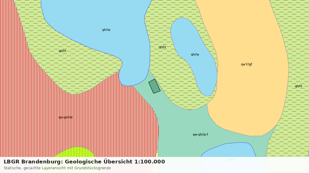 Statische Kartenansicht: LBGR Brandenburg: Geologische Übersicht 1:100.000