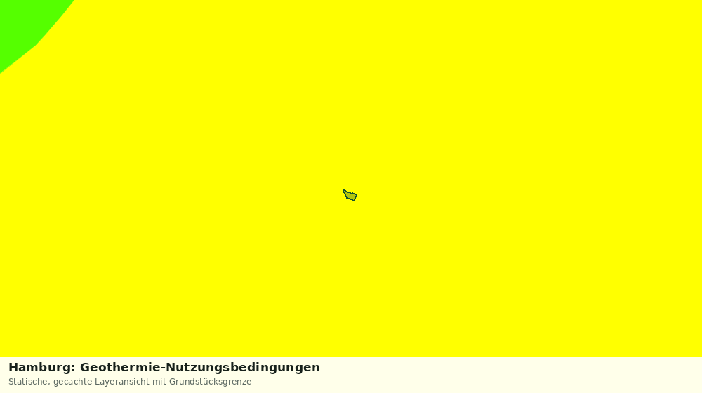 Statische Kartenansicht: Hamburg: Geothermie-Nutzungsbedingungen