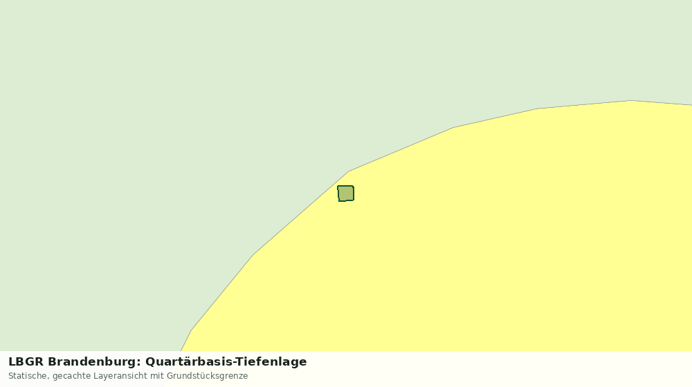 Statische Kartenansicht: LBGR Brandenburg: Quartärbasis-Tiefenlage