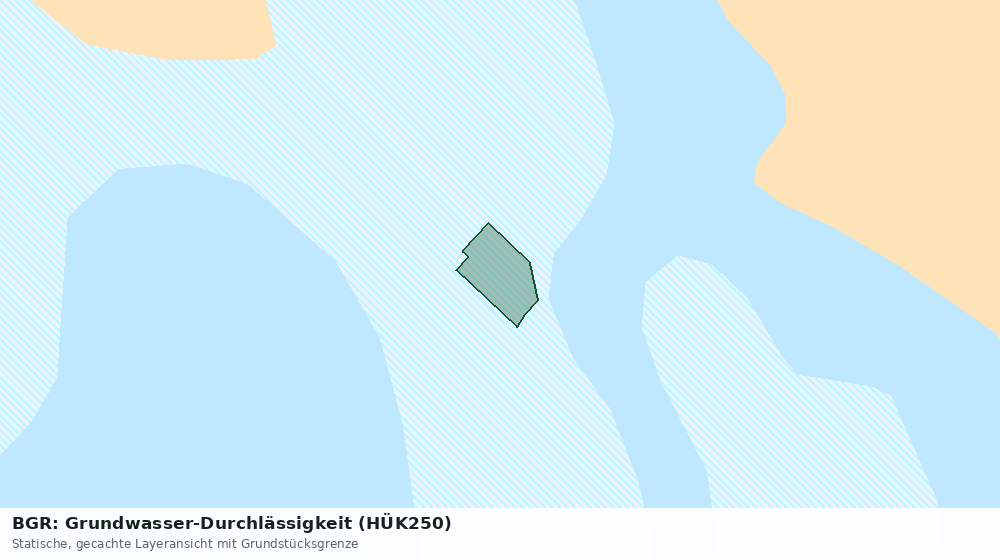 Statische Kartenansicht: BGR: Grundwasser-Durchlässigkeit (HÜK250)