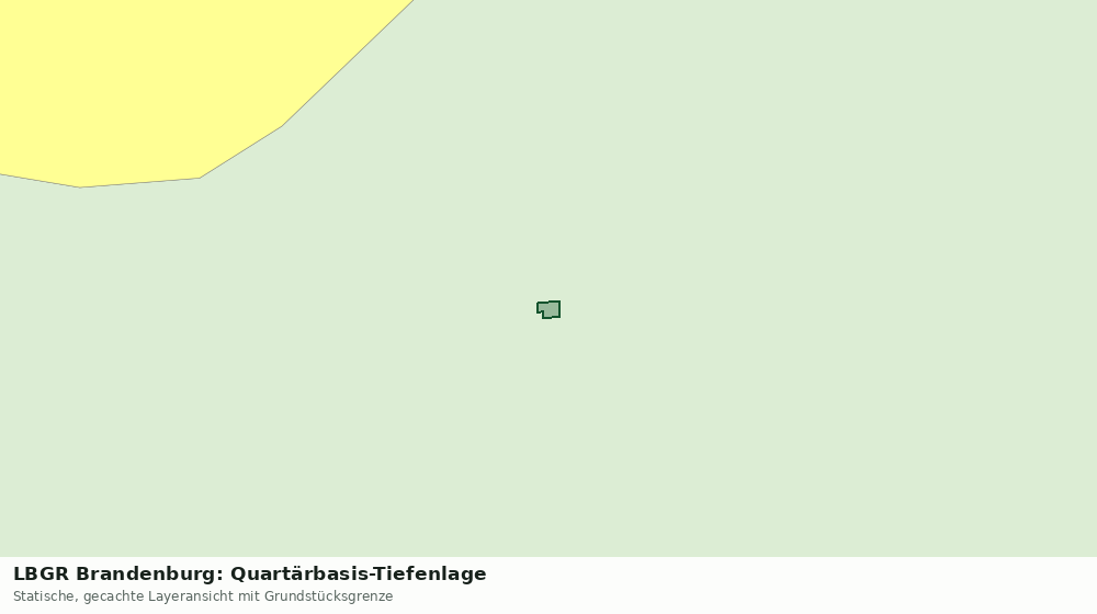 Statische Kartenansicht: LBGR Brandenburg: Quartärbasis-Tiefenlage