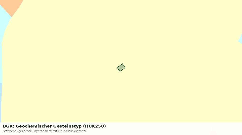 Statische Kartenansicht: BGR: Geochemischer Gesteinstyp (HÜK250)