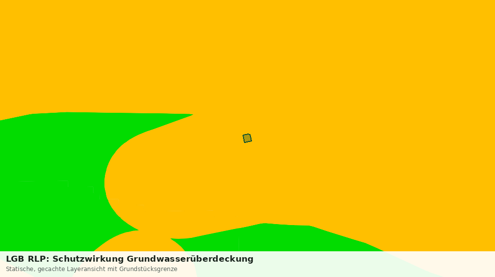 Statische Kartenansicht: LGB RLP: Schutzwirkung Grundwasserüberdeckung
