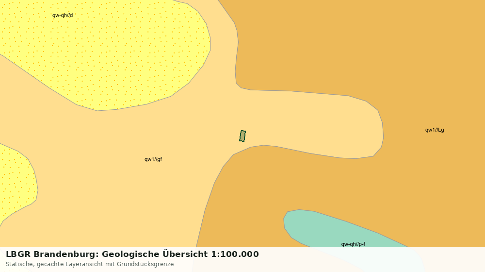 Statische Kartenansicht: LBGR Brandenburg: Geologische Übersicht 1:100.000