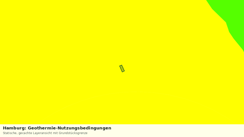 Statische Kartenansicht: Hamburg: Geothermie-Nutzungsbedingungen
