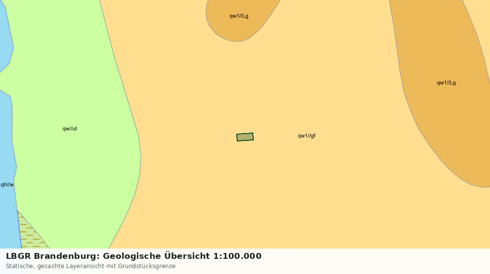 Statische Kartenansicht: LBGR Brandenburg: Geologische Übersicht 1:100.000