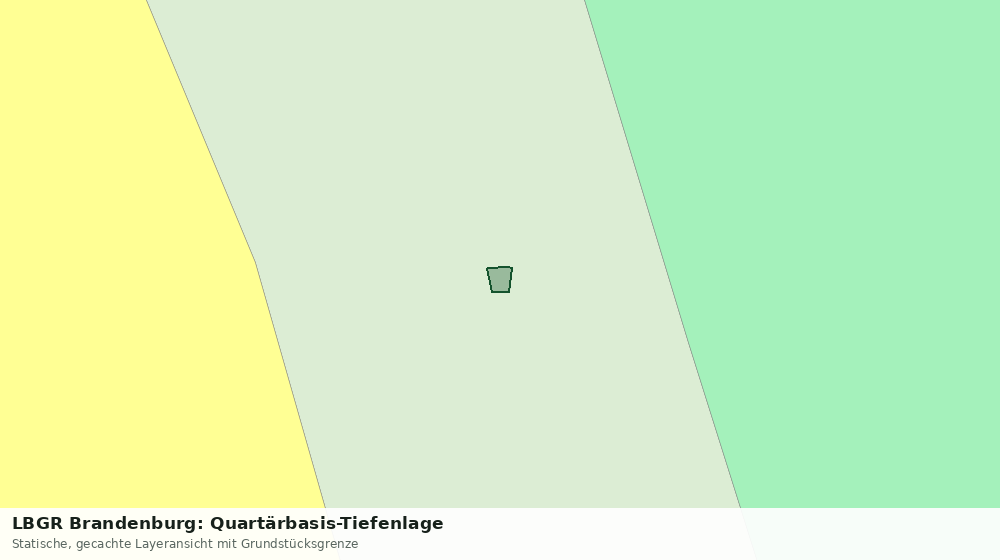 Statische Kartenansicht: LBGR Brandenburg: Quartärbasis-Tiefenlage