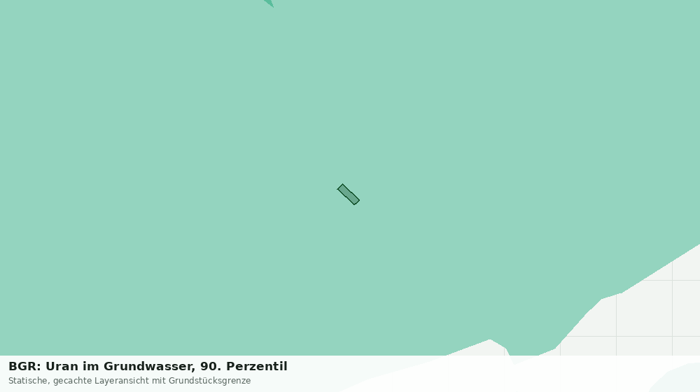 Statische Kartenansicht: BGR: Uran im Grundwasser, 90. Perzentil