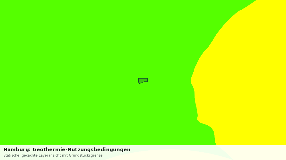 Statische Kartenansicht: Hamburg: Geothermie-Nutzungsbedingungen