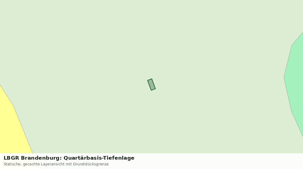 Statische Kartenansicht: LBGR Brandenburg: Quartärbasis-Tiefenlage