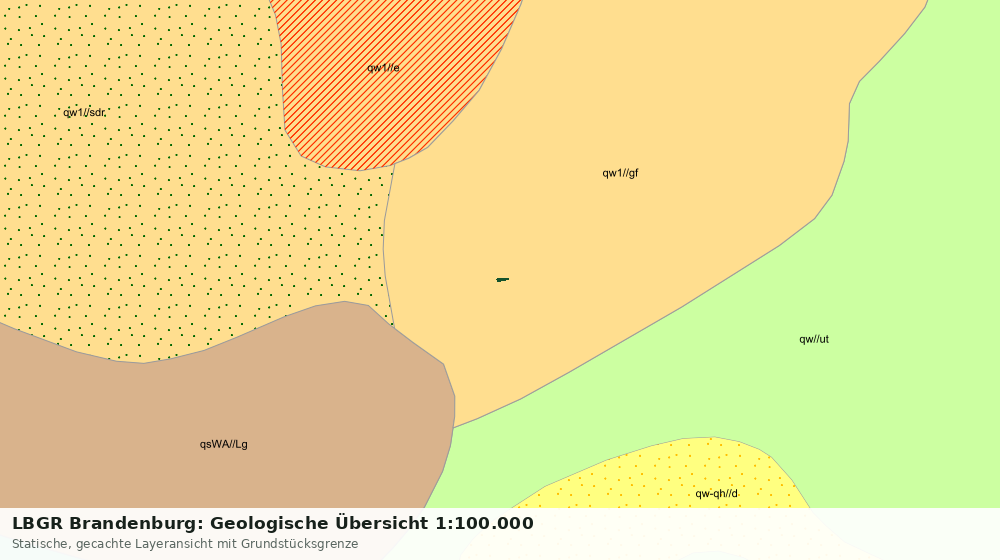 Statische Kartenansicht: LBGR Brandenburg: Geologische Übersicht 1:100.000