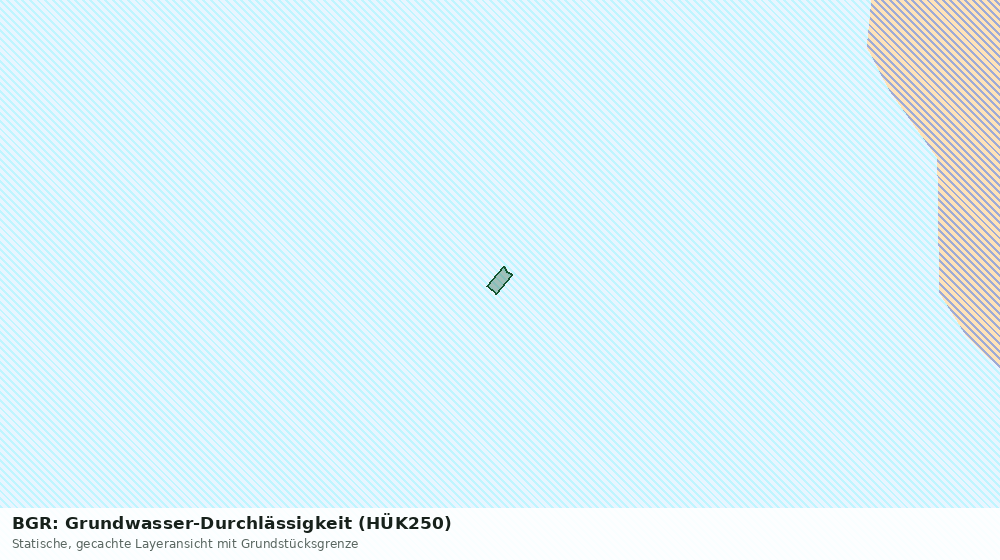 Statische Kartenansicht: BGR: Grundwasser-Durchlässigkeit (HÜK250)