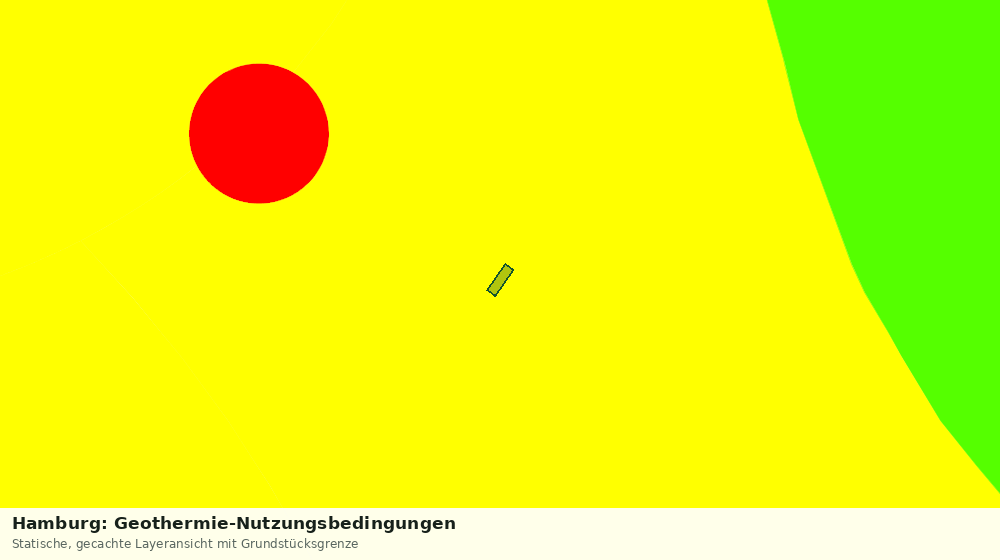 Statische Kartenansicht: Hamburg: Geothermie-Nutzungsbedingungen
