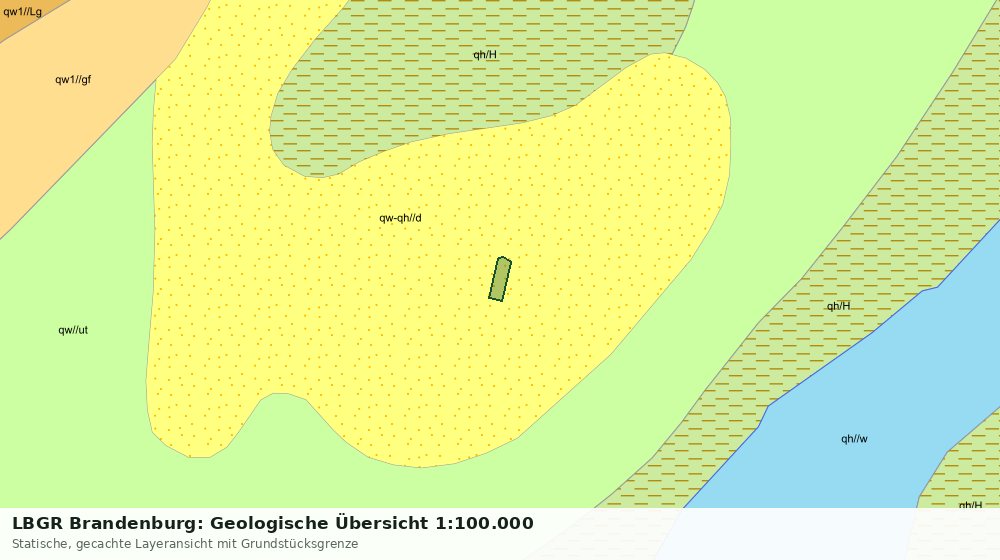 Statische Kartenansicht: LBGR Brandenburg: Geologische Übersicht 1:100.000