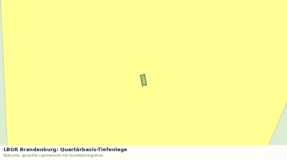 Statische Kartenansicht: LBGR Brandenburg: Quartärbasis-Tiefenlage