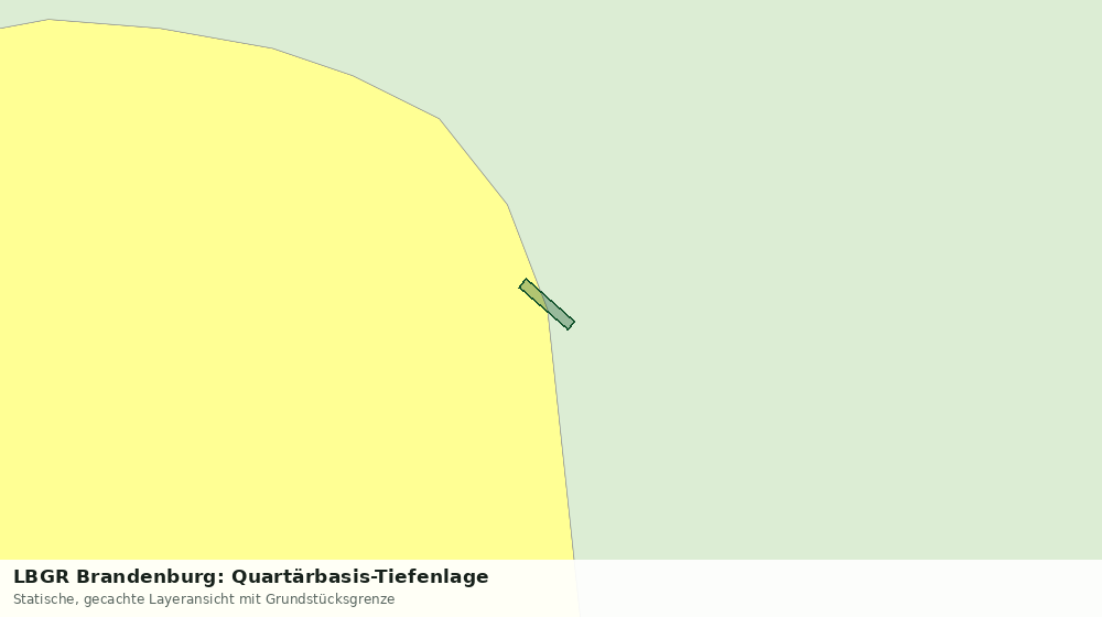 Statische Kartenansicht: LBGR Brandenburg: Quartärbasis-Tiefenlage